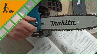 Tutoriel de montage de la Tronçonneuse thermique délagage MAKITA AE3110T 25B avec guide de 25 cm [upl. by Konstance]