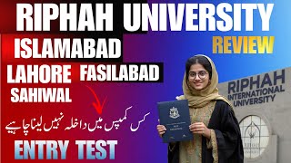 Riphah international University Islamabad Review  RIU Lahore  All Campuses  Admission Guidance [upl. by Tiraj]