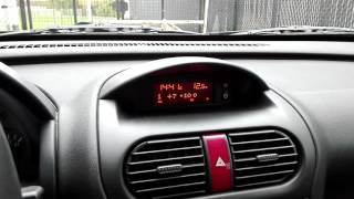 How to enter hidden menu Opel Corsa  Combo C [upl. by Hassett43]