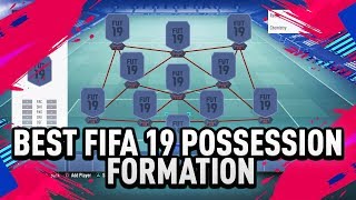 BEST FIFA 19 POSSESSION FORMATION  DYNAMIC TACTICS [upl. by Cost]