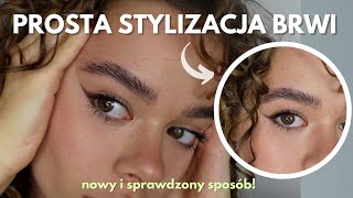 NOWA METODA STYLIZACJA BRWI  żel do włosów 😱👀  trzymają się cały dzień [upl. by Metabel]