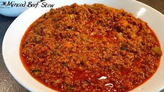 How to make Minced Meat Stew  Minced Beef Stew Recipe Minced Sauce [upl. by Retrak]