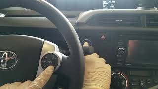 2012  2019 Toyota prius C maintenance light reset  push start and key [upl. by Zsa Zsa]