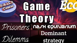 Game Theory  Dominant Strategy Nash Equilibrium Prisoners Dilemma [upl. by Ynneg131]