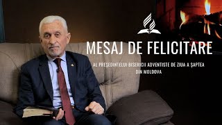 Mesaj de felicitare al președintelui Bisericii Adventiste de Ziua a Șaptea din Moldova [upl. by Naol]