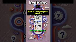 English Synonym Trivia Quiz  English Test quiz synonyms english test trivia vocabulary learn [upl. by Cordeelia]