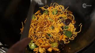 How to make authentic Chicken Noodles  Flavourly [upl. by Lawtun]