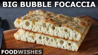 Big Bubble Focaccia  NoKnead Focaccia Bread  Food Wishes [upl. by Seko345]