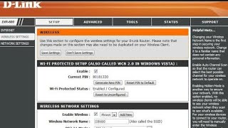 how to disable wps in dlink router [upl. by Eimac]