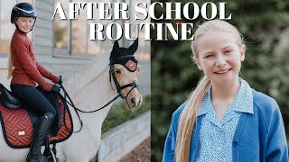 AFTER SCHOOL RIDING ROUTINE  DRESSAGE TRAINING [upl. by Brightman]