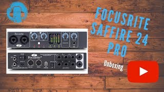 Focusrite Saffire PRO 24 I unboxing video [upl. by Neoma501]