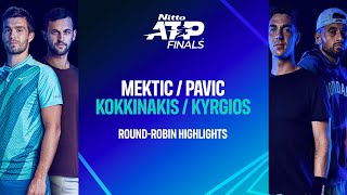 MekticPavic vs KokkinakisKyrgios  Nitto ATP Finals [upl. by Gifferd]