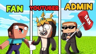 Minecraft  FAN BUILD BATTLE FAN vs YOUTUBER vs ADMIN [upl. by Aleusnoc]