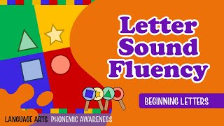 Beginning Letter Sound Fluency  Four Square Game [upl. by Anigal]