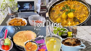 Food Diaries ✨ Baking cake 🧁  cooking chickpeas and puri  making orange 🍊and lemon🍋juice  India [upl. by Dennison881]