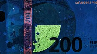 Europa Series 200 Euro Banknote Security Features [upl. by Natloz]