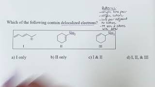 Identifying delocalized electrons example [upl. by Oinimreh312]