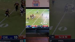 Unbelievable Hail Mary Chicago Bears against Commanders nfl nfc football [upl. by Vokay]