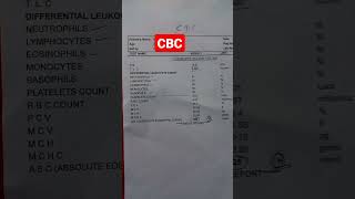 CBCComplete blood count CBC ki normal reportEosinophilTLCcomplete blood count ki normal report [upl. by Hendrick]