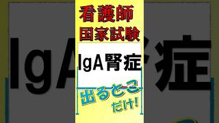 看護師国家試験出るとこだけ『IgA腎症』 看護師国家試験 看護学生 看護学生勉強 [upl. by Ayhdiv]