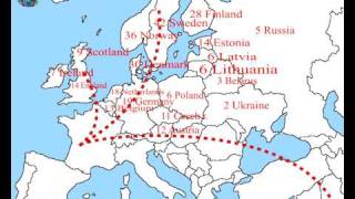 I1 DNA YDNA haplogroup by region in percentage [upl. by Kelam]