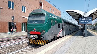 Treni merci e passeggeri a Pioltello Limito [upl. by Yhprum]