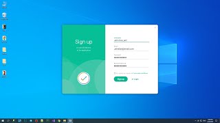 C WPF UI  How to Design Sign Up Form by Material Design Toolkit in WPF [upl. by Eadmund]