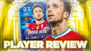 FIFA 21 OTW UPGRADE DIOGO JOTA TOTGS PLAYER REVIEW [upl. by Sanfourd717]