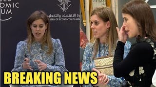 OMG P Eugenie Supported Sister Princess Beatrice as She Delivers Passionate Speech in Saudi Arabia [upl. by Orecul]