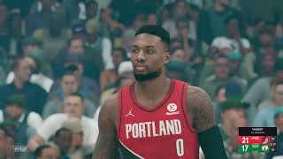 Damian Lillard 34pts Kevin Garnett 36pts 1st half Trailblazers vs 07 Celtics [upl. by Atalie]