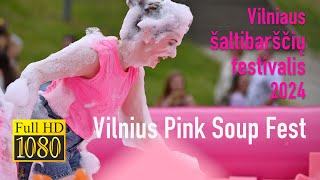 Vilnius Pink Soup Fest 2024 vilnius pinksoup pink lithuania saltibarsciai festival summer [upl. by Prue]