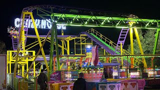 Wilmots Crazy mouse rollercoaster at swords funfair Onride [upl. by Leoy]