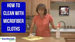 How to Clean With Microfiber Cleaning Cloths [upl. by Nodarse]