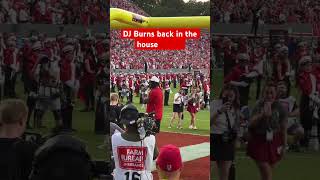 DJ Burns in CarterFinley to hype up NC State crowd collegefootball [upl. by Kopple686]