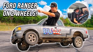 Ford Ranger Goes on 2 Wheels Didnt go as Planned [upl. by Yorgerg]