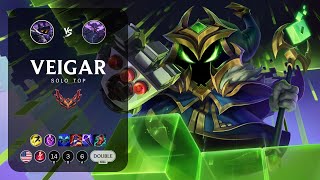 Veigar Top vs Kassadin  NA Grandmaster Patch 1322 [upl. by Onailimixam]