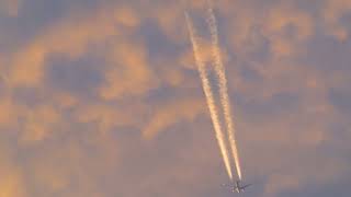 Plane Spotting 40000 ft contrail Darwin 2022 [upl. by Koziel]