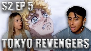 HINAS HEARTBREAK  Tokyo Revengers Reaction S2 EP 5 quotChristmas Evequot [upl. by Eiboh]