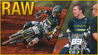 2025 Supercross Testing  Austin Forkner on Triumph [upl. by Orual104]