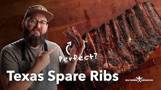 Texas Style Spare Ribs  Chef Tom X All Things Barbecue [upl. by Nnauol]