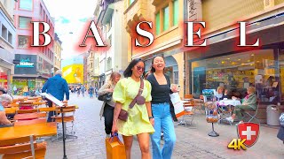 SWITZERLAND BASEL 🇨🇭 Stroll through City Centre 4K Shopping Streets amp Culture [upl. by Nnyleve]