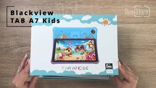 Blackview Tab A7 Kids  Official unboxing by DualStorero in 4K [upl. by Ailemor790]