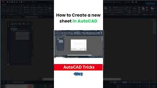 How to create a New Sheet from Sheet Set in AutoCAD  Gobeshona autocadtricks [upl. by Siloam974]