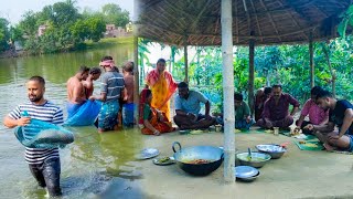 7 Kg ওজনের পুকুরের টাটকা Katla মাছ ধরে পিসির হাতের দই কাতলা রান্না [upl. by Yoko]