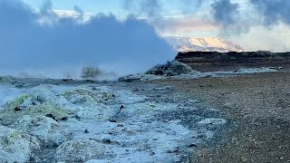 Hverir Iceland  Emitting Sulphuric Gas [upl. by Ynagoham]