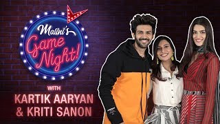 Malinis Game Night Episode 2  Kartik Aaryan amp Kriti Sanon  MissMalini [upl. by Yelnahs116]