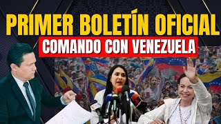 PRIMER BOLETÍN OFICIAL DEL COMANDO CON VENEZUELA ¡¡ESTO APUNTA BIEN [upl. by Gnaht246]