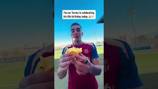 Ferran Torres is technically 6 since he was born on a Leap Day 🥳 via fcbarcelonaTT shorts [upl. by Jacobsohn774]