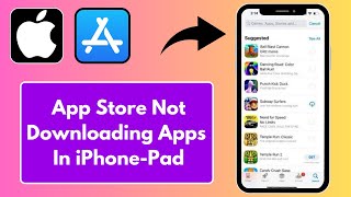 How to Fix App Store Not Downloading Apps on iPhone or iPad iOS 17 [upl. by Felita]