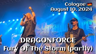 Dragonforce  Fury of the Storm partly Live Music Hall Cologne DE🇩🇪 Aug 10 2024 LIVE HDR 4K [upl. by Sirtimed]